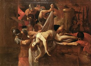 San Sebastiano gettato dai soldati nella Cloaca Massima da Lodovico Carracci